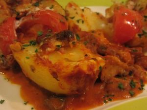 stuffed potato at Die Kartoffel in Saarbrucken