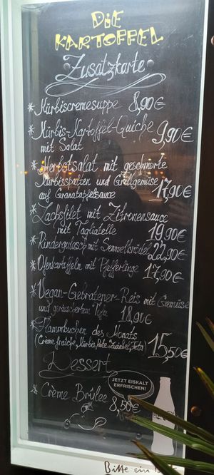 Aktuelle Tageskarte at Die Kartoffel in Saarbrucken