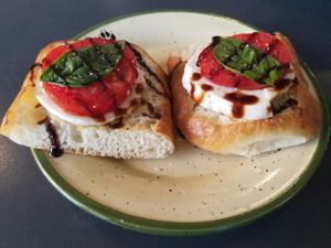Caprese sandwich at Brooklyn Whiskers - Broadway in Brooklyn