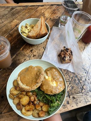 Biscats & gravy were fire   at Brooklyn Whiskers - Broadway in Brooklyn