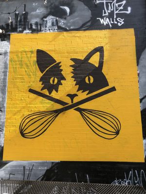 Love the logo   at Brooklyn Whiskers - Broadway in Brooklyn