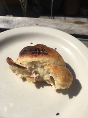 Jalapeño croissant at Brooklyn Whiskers - Broadway in Brooklyn