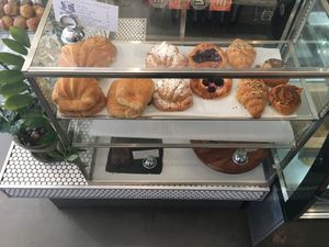 Savory pastry case at Brooklyn Whiskers - Broadway in Brooklyn