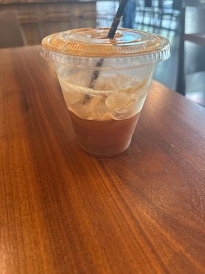 Espresso tonic. Different but really good!   at Temple Coffee Roasters in Sacramento