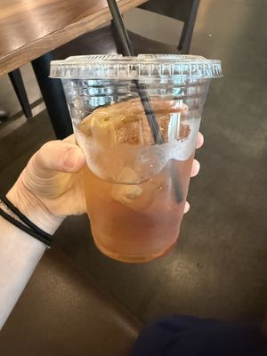 Peppermint iced teaa  at Temple Coffee Roasters in Sacramento