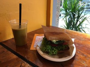 Komosa burger at Mango Vegan Street Food - Zlota in Warsaw