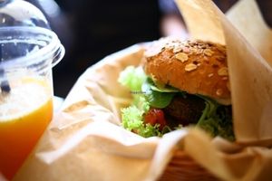 Marine burger at Mango Vegan Street Food - Zlota in Warsaw