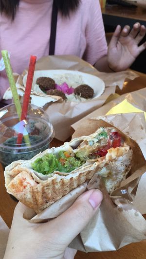 classic pita wrap  at Mango Vegan Street Food - Zlota in Warsaw