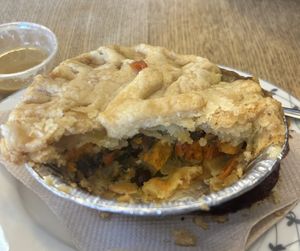 Curry veggie pie   at Shuswap Pie Company in Salmon Arm