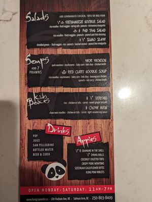  at Hungry Panda Curbside Noodles in Salmon Arm