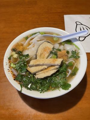 Spicy Noodle Soup - a pleasant beginning with a disappointing end at TVJ Kitchen - West LA in Los Angeles