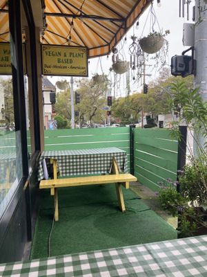 Outdoor seating  at TVJ Kitchen - West LA in Los Angeles
