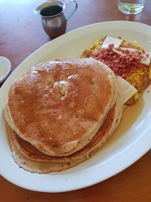 Tofu Scramble with Pancakes at TVJ Kitchen - West LA in Los Angeles