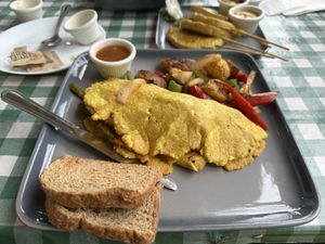 Italian Omlette  at TVJ Kitchen - West LA in Los Angeles