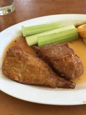 Love their hot drum sticks! at TVJ Kitchen - West LA in Los Angeles