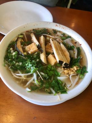 Spicy noodle soup at TVJ Kitchen - West LA in Los Angeles
