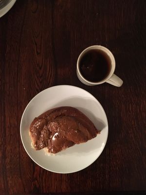 Okay, we couldn’t resist going back and getting the caramel for breakfast the next day. The caramel is WAY better! at Bjornsbakari in Reykjavik