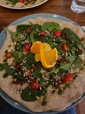 Vegan galette at Ecocafeet in Ostersund