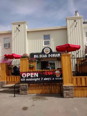 Outside at Big Bear Donair in Whitehorse