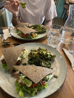 Raw blt with kale fries at KOKO Green in Nice