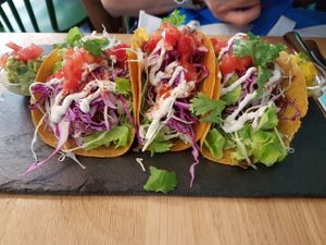 Tacos totally raw at KOKO Green in Nice