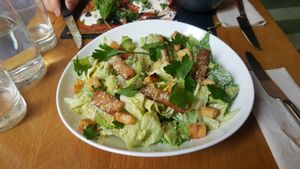 Tofu ceasar salad (main) at KOKO Green in Nice