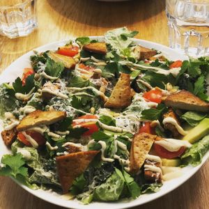 Kale Caesar salad - YUM!!! at KOKO Green in Nice