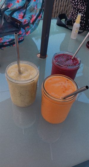 The smoothies here were so yummy!  at Degree 18 Juice Bar in Palmer
