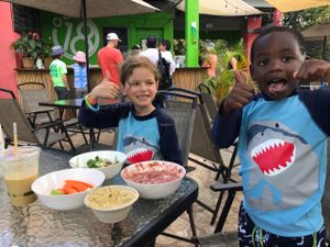 my vegan 6 and 4 year old sons LOVED everything! at Degree 18 Juice Bar in Palmer