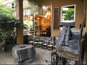 from the entryway looking into the dining room at Dasoni in Jeju