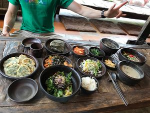 Everything vegan  at Dasoni in Jeju