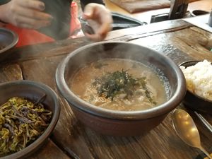 Noodle soup at Dasoni in Jeju