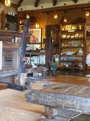 Inside the restaurant  at Dasoni in Jeju