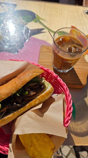 Mushroom Focaccia:) at Focaccia in Giro in Lisbon