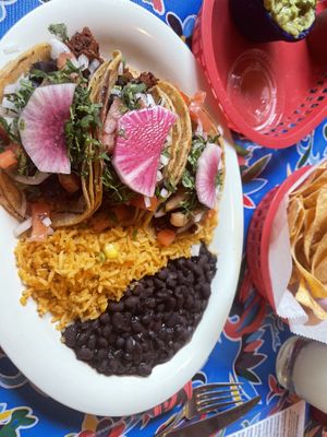 Soy chorizo tacos   at Cafe Corazon - Kinnickinnick in Milwaukee