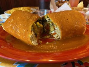 Vegan Wet VMT Burrito  at Cafe Corazon - Kinnickinnick in Milwaukee