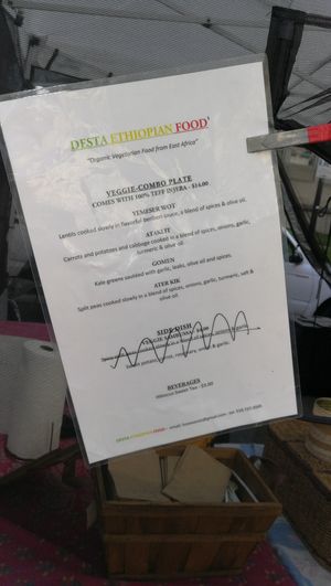 ethiopian food at Farmer's Market - downtown Berkeley in Berkeley