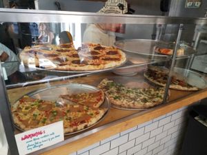Vegan pizza at Screamer's Pizzeria - Greenpoint in Brooklyn