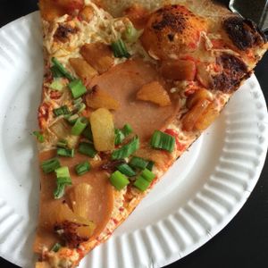 Hawaiian slice at Screamer's Pizzeria - Greenpoint in Brooklyn