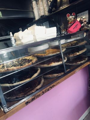 So many choices!  at Screamer's Pizzeria - Greenpoint in Brooklyn