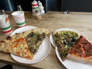 Kale seitan and pepperoni   at Screamer's Pizzeria - Greenpoint in Brooklyn