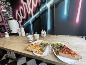 Buffalo cauliflower and screamers signature  at Screamer's Pizzeria - Greenpoint in Brooklyn