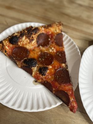 Seitan Pepperoni   at Screamer's Pizzeria - Greenpoint in Brooklyn