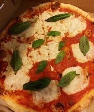 numu vegan cheese Margherita  at Screamer's Pizzeria - Greenpoint in Brooklyn
