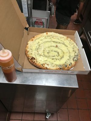 VEGAN White Pizza at Screamer's Pizzeria - Greenpoint in Brooklyn