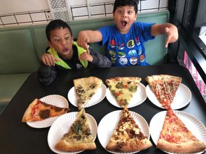 That’s a lot of VEGAN pizza!!! at Screamer's Pizzeria - Greenpoint in Brooklyn