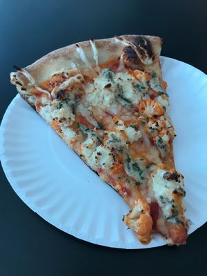 Buffalo cauliflower slice at Screamer's Pizzeria - Greenpoint in Brooklyn