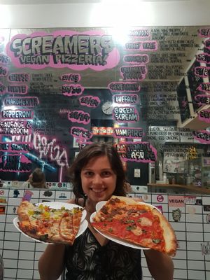 Pizzas at Screamer's Pizzeria - Greenpoint in Brooklyn