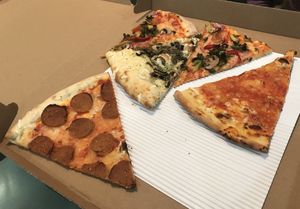 $26+ for these 5 slices; fine were they anything better than dry or otherwise mundane at Screamer's Pizzeria - Greenpoint in Brooklyn