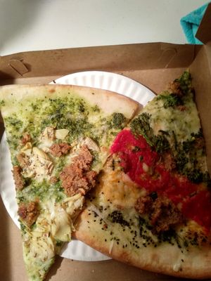 vegan pizza! at Screamer's Pizzeria - Greenpoint in Brooklyn